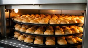An Afess rotary oven in Nigeria ensuring consistent baking quality for a commercial bakery.